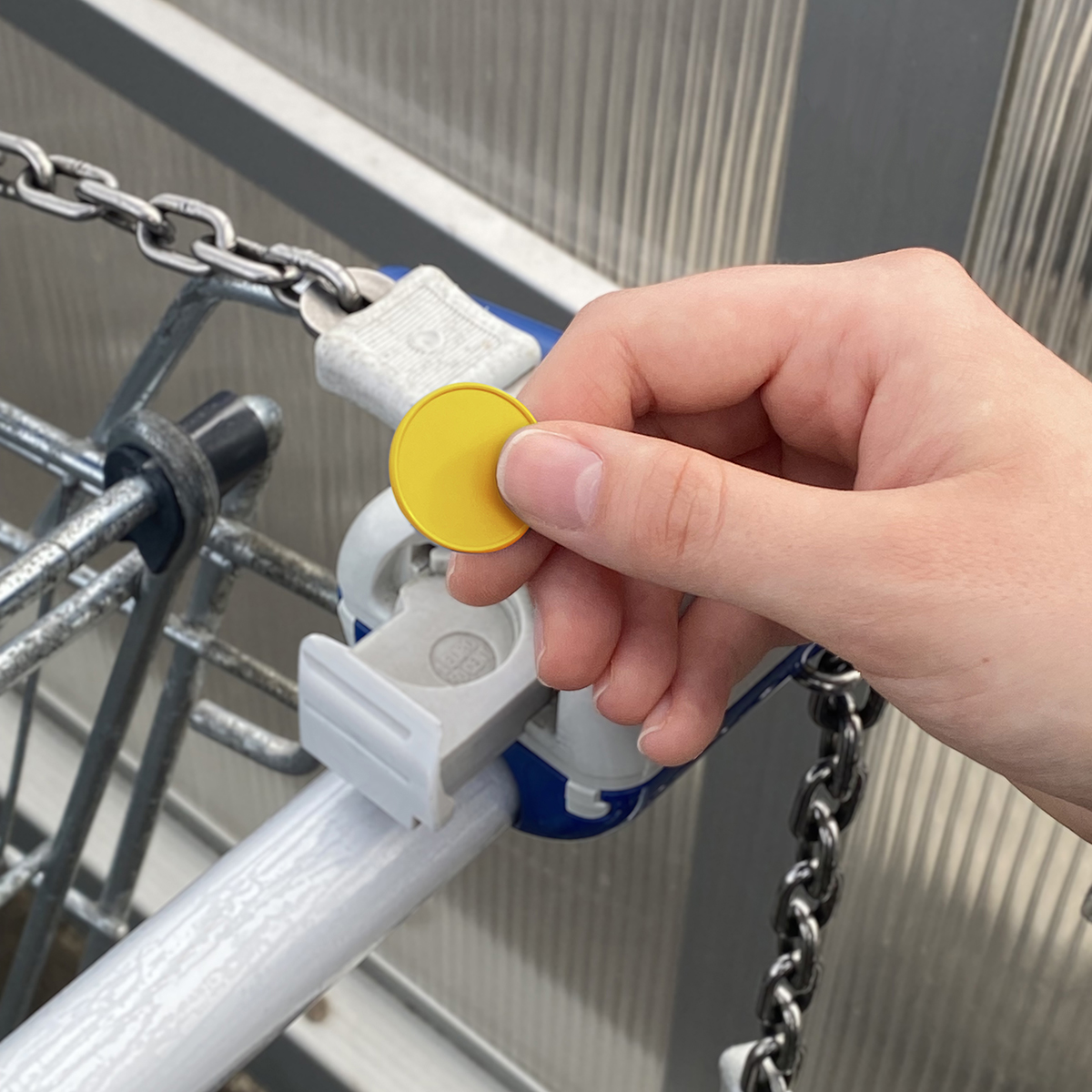 Chiphalter mit 1€-Chip "Zahn" als Werbeartikel mit Logo bedrucken